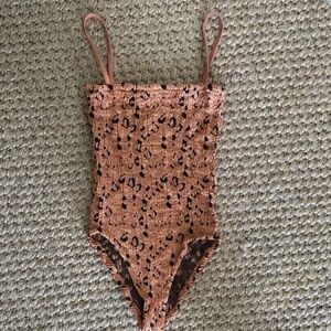Hunza G leopard copper one piece